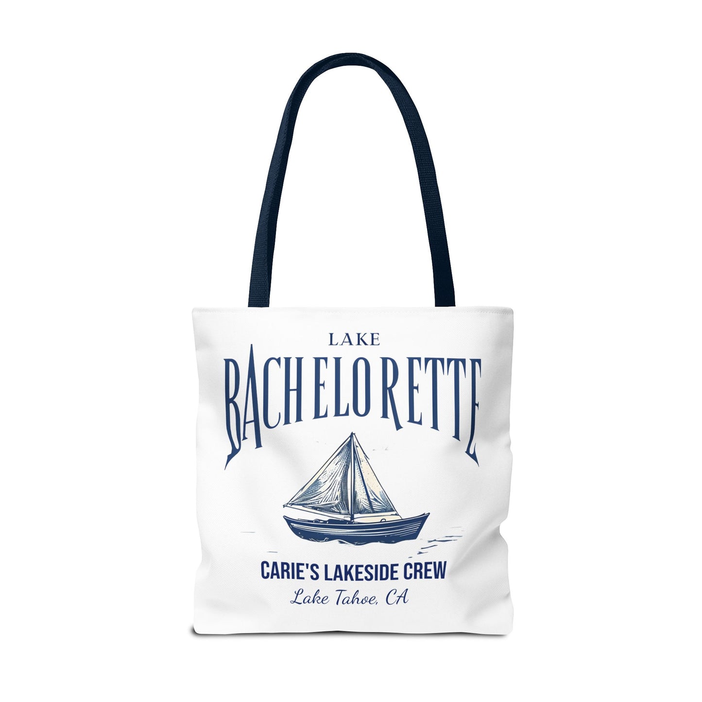 Let's Get Nauti Personalized Tote Bag, Bride Tote Bag, Bridesmaid Tote Bag, Hen Party Favors, Bride Tribe, Lake Bachelorette