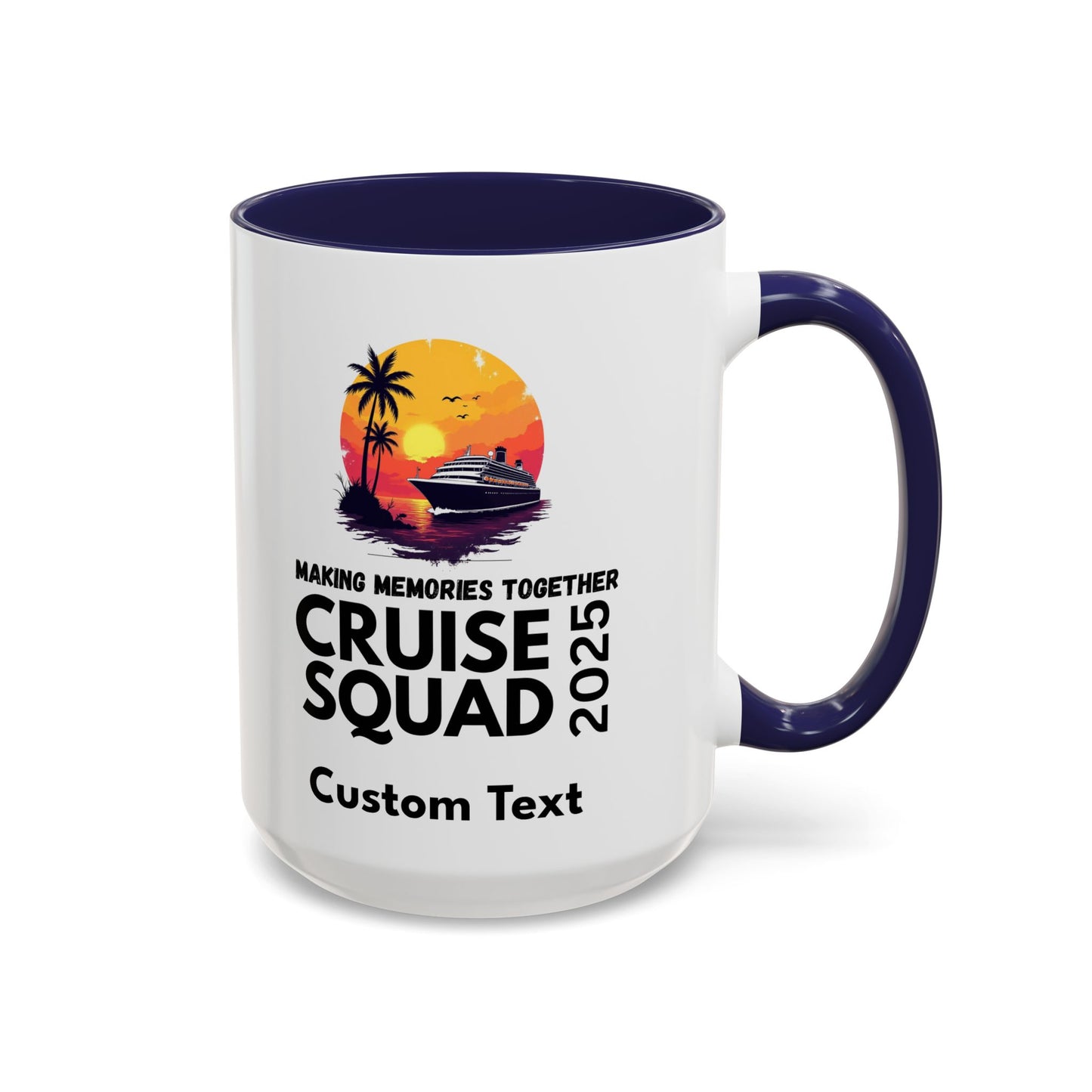 Personalized Cruise Squad Mug, Cruise Party Mug, Group Cruise Mug, Cruise 2025 Mug, Matching Cruise Mug, Family Travel Mug
