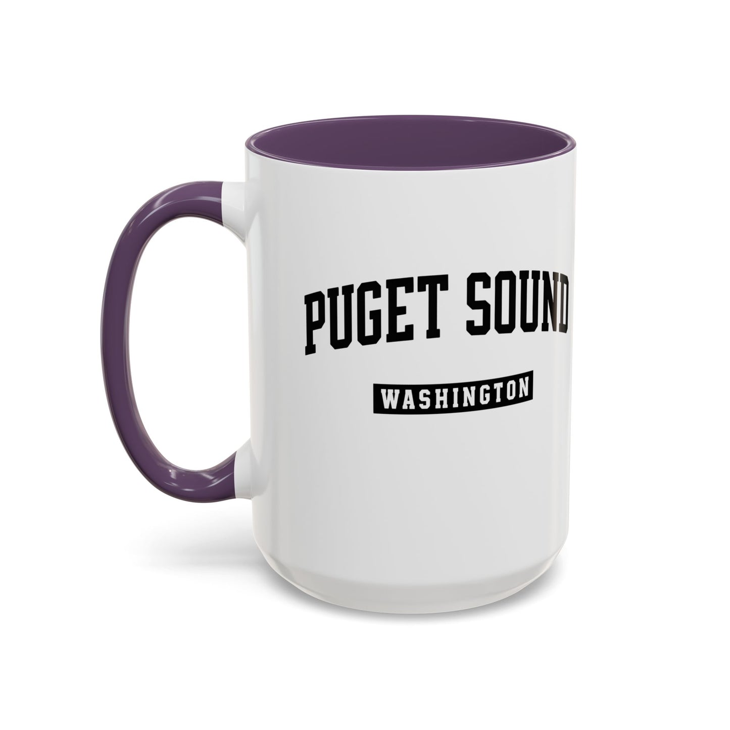 Puget Sound Washington Accent Coffee Mug, Tacoma, Puget Sound Gift, Puget Sound WA, Washington Souvenir, Puget Sound Mug