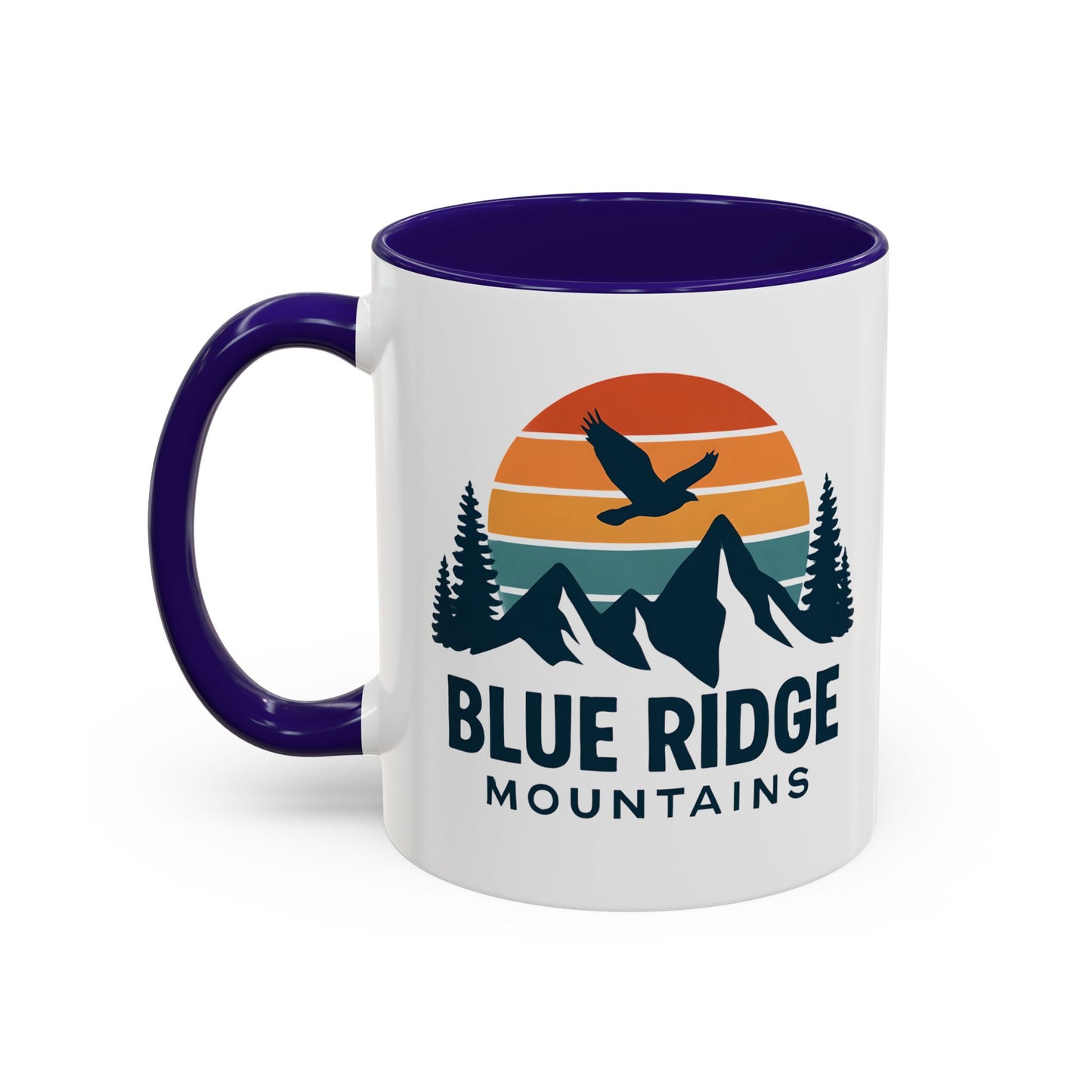 Blue Ridge Mountains, One Happy Camper, Accent Coffee Mug, Blueridge Mug, Blue Ridge Parkway, Camping Coffee Mug, Camping Gift