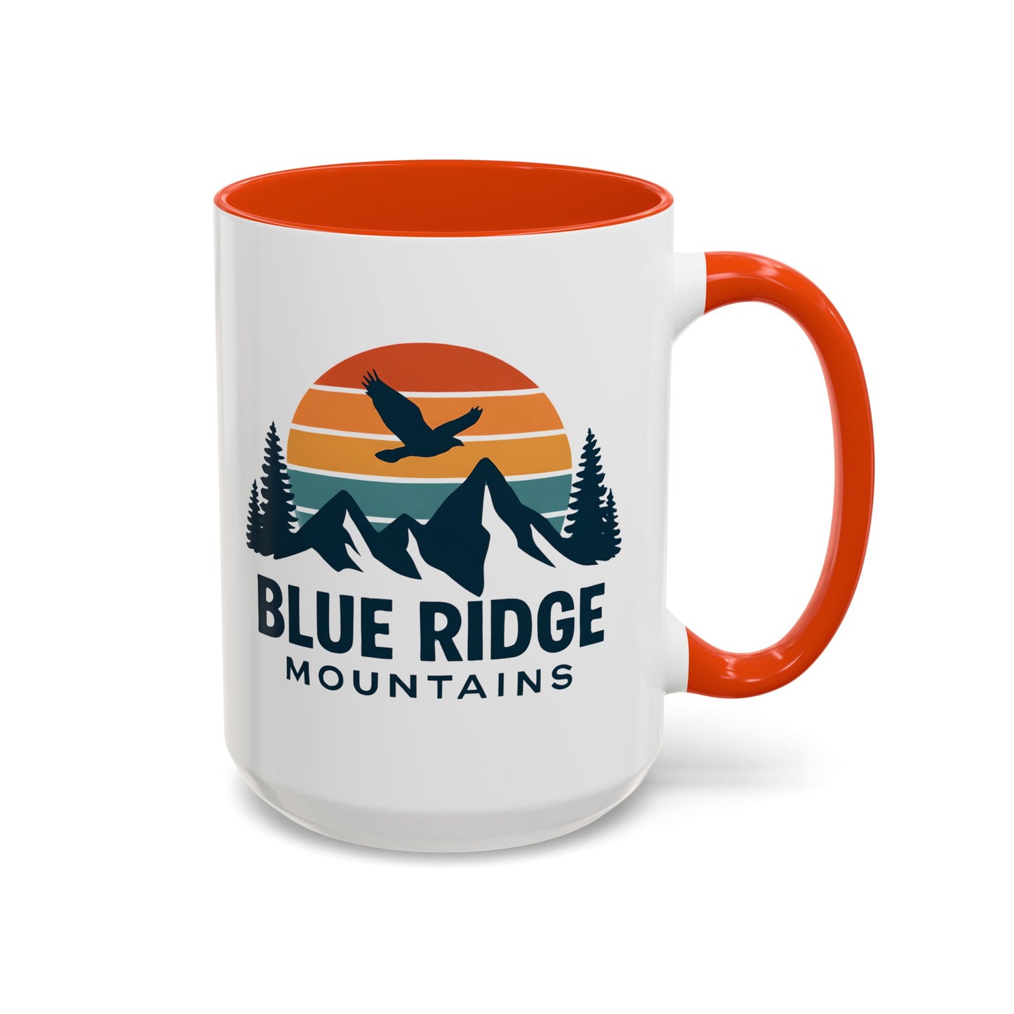 Blue Ridge Mountains, One Happy Camper, Accent Coffee Mug, Blueridge Mug, Blue Ridge Parkway, Camping Coffee Mug, Camping Gift