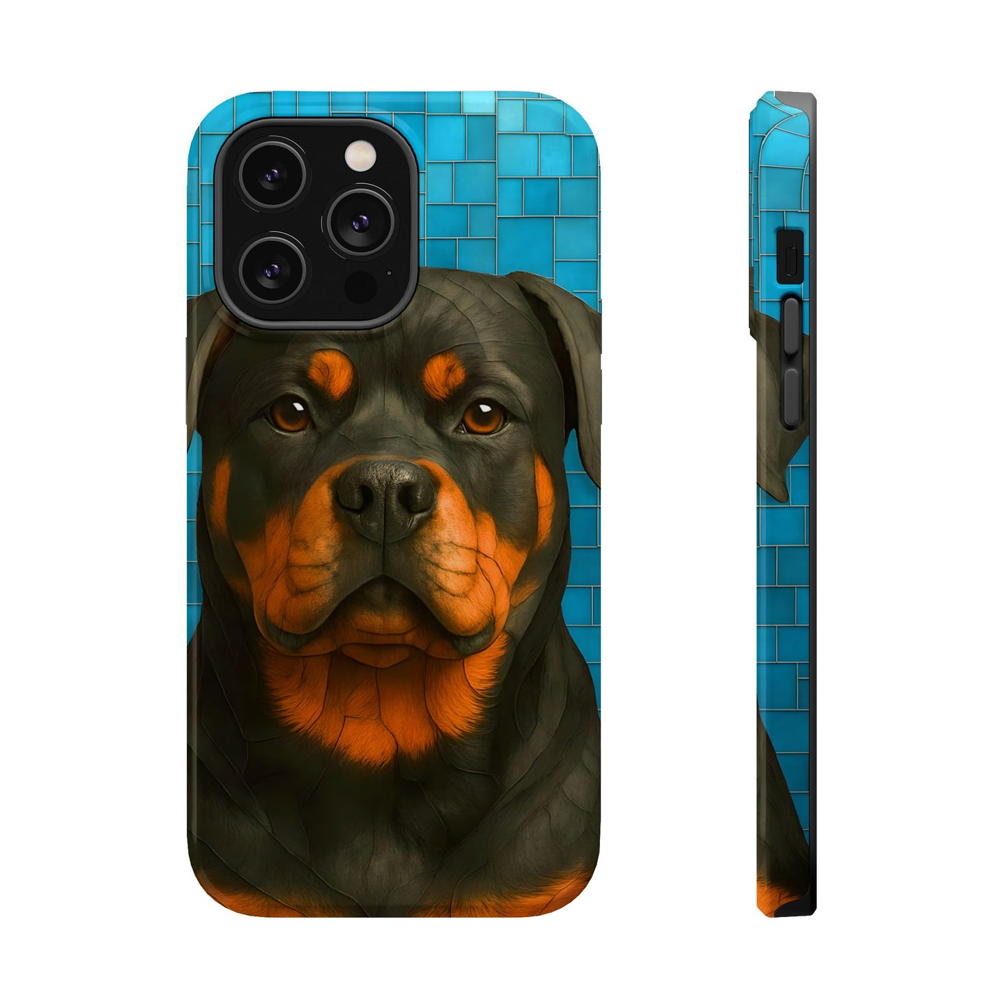 Rottweiler Mosaic Phone Case, Rottie Mama Phone Cover, Rottweiler Mama Gift, Dog Lover Gift, iPhone Dog Case