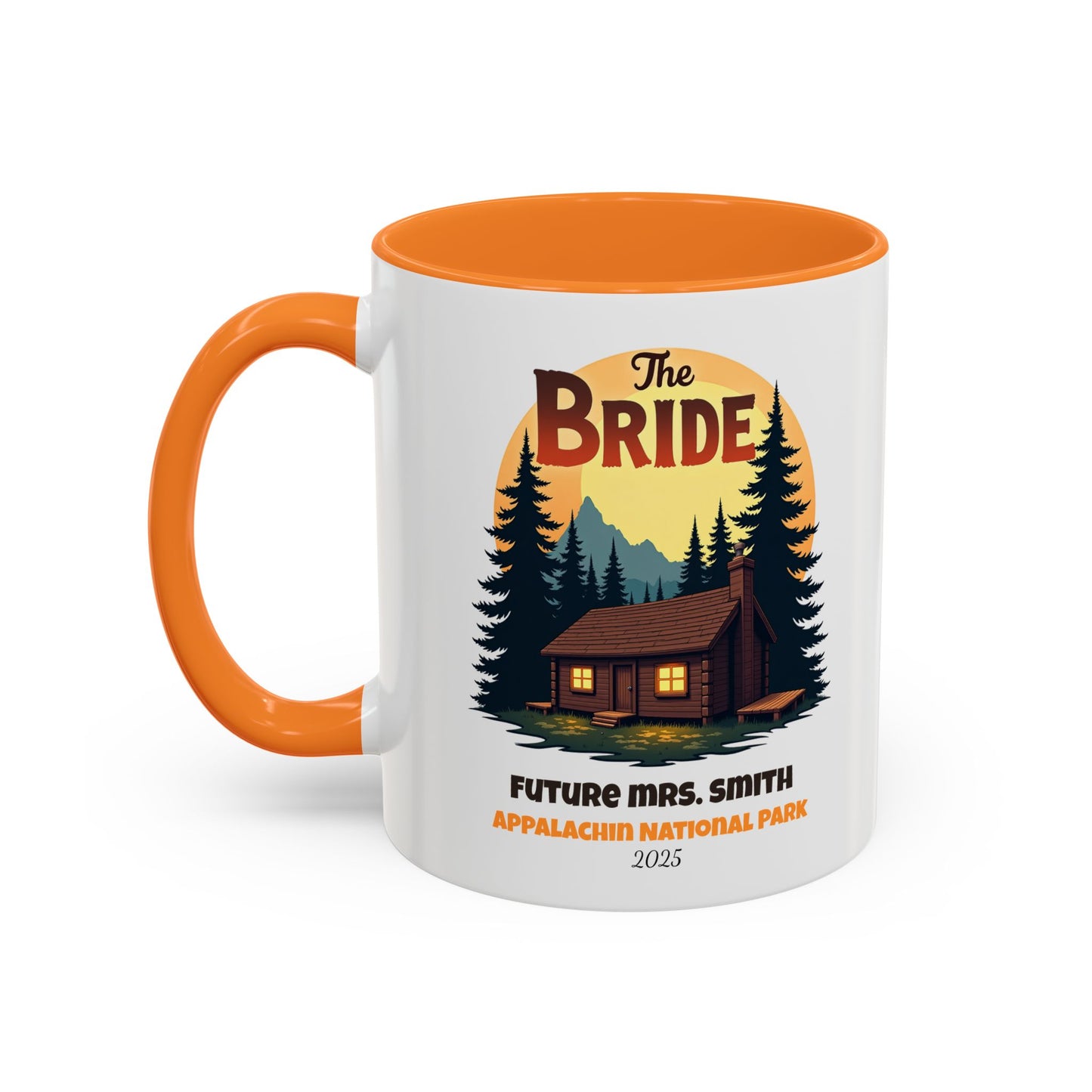 Camp Bride Accent Coffee Mug, Hen Party Favors, Bachelorette Cup, Girls Trip Gifts, Camp Bach, Bride Tribe