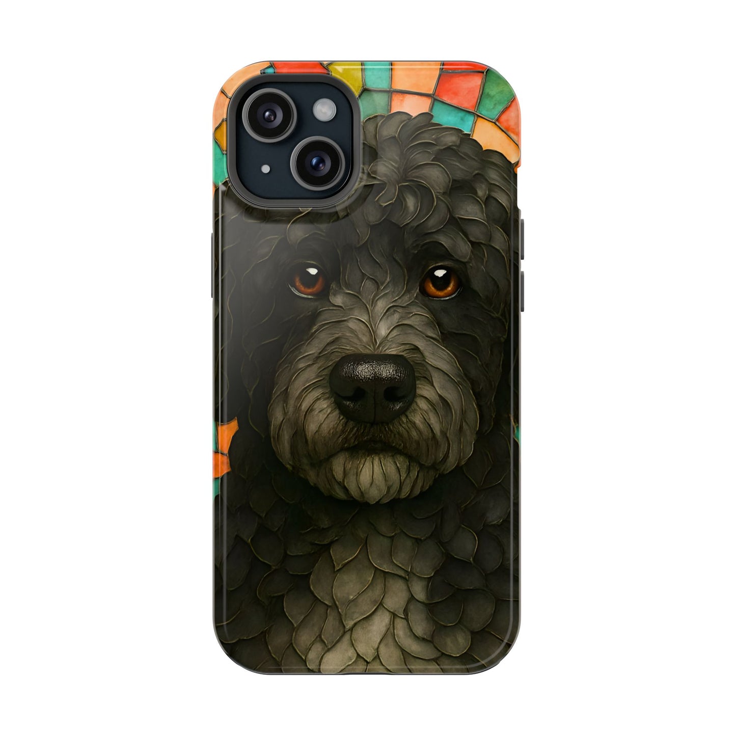 Portuguese Water Dog Mosaic Phone Case, Dog iPhone Case, Portie Dog Phone Case, Dog Lover Gift, Dog Phone Accessory
