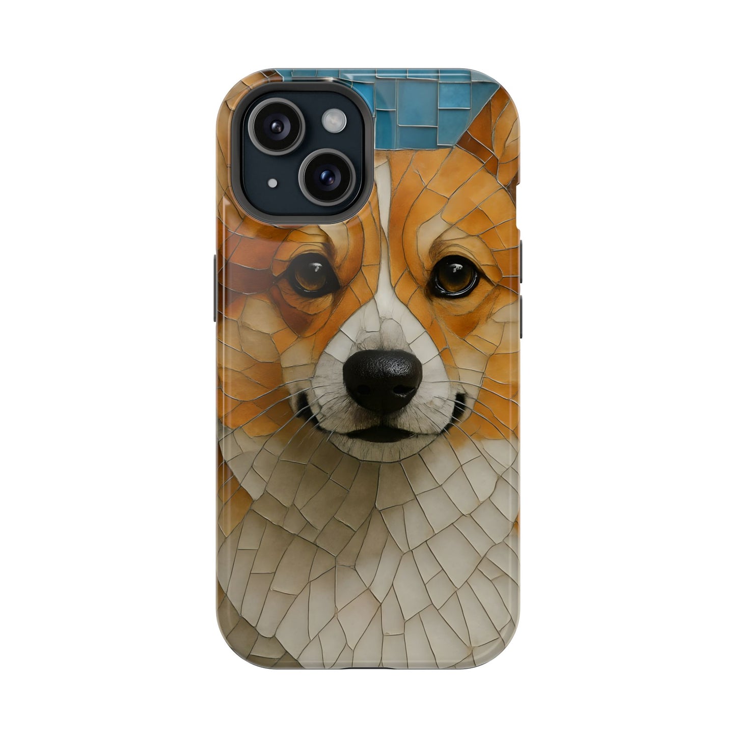 Corgi Mosaic Magnetic Tough Phone Case, Corgi Phone Case, Pembroke Welsh Corgi, Dog iPhone Case, Pet Phone Case