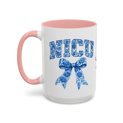 NICU Nurse Chinoiserie Accent Coffee Mug, Nurse Retirement Mug, NICU Nurse Mug, New Job Gift, Mug For NICU Nurse