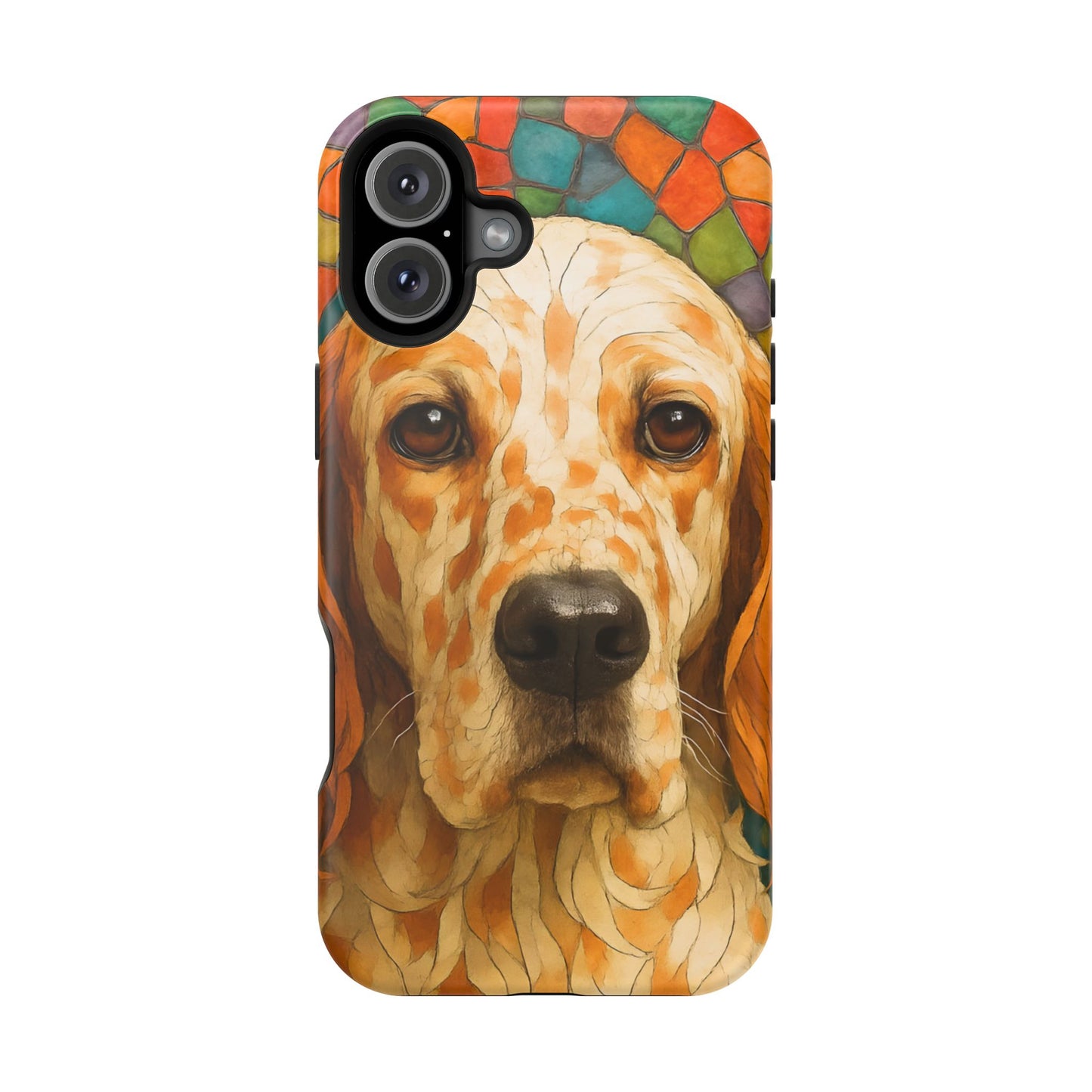 English Setter Mosaic Phone Case, Irish Setter, Dog Phone Case, iPhone Dog Case, Dog iPhone Case, Dog Lover Gift