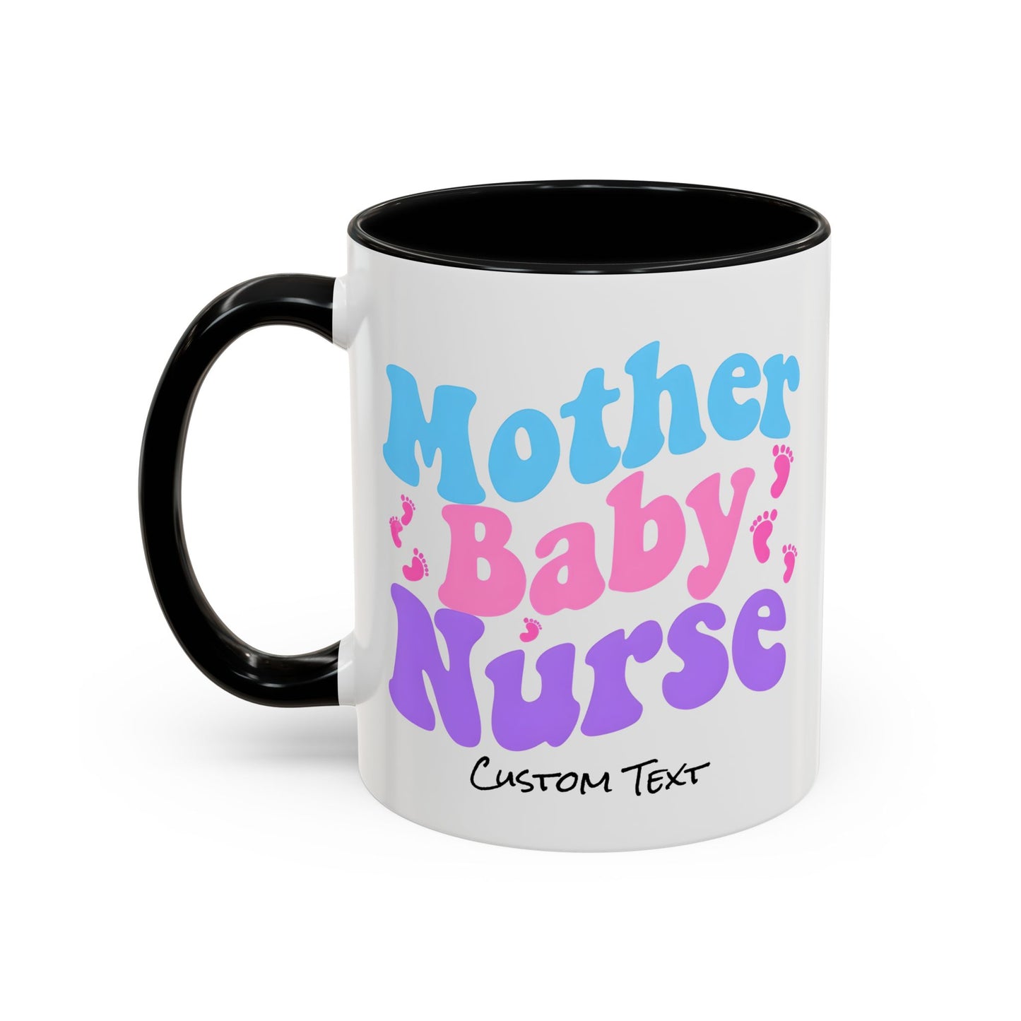 Retro Mother Baby Nurse Coffee Mug, Nurse Practitioner Gift, Labor and Delivery Nurse, Postpartum Gift, Nursery Nurse Cup