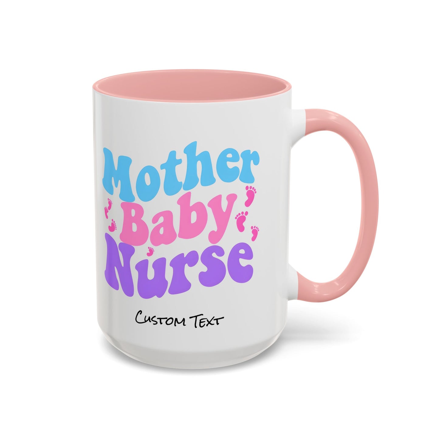 Retro Mother Baby Nurse Coffee Mug, Nurse Practitioner Gift, Labor and Delivery Nurse, Postpartum Gift, Nursery Nurse Cup