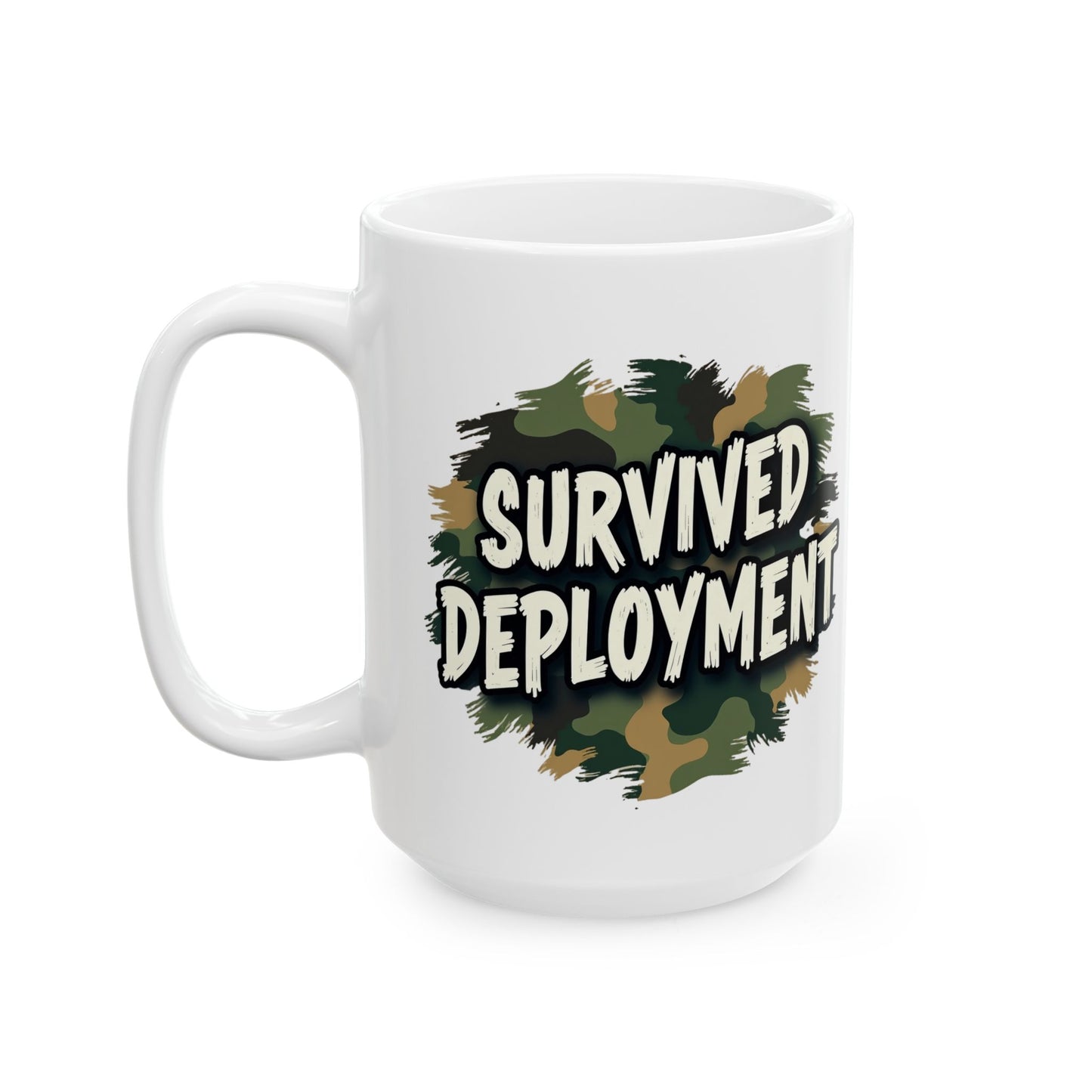 National Guard Survived Deployment Mug, Military Pride, Veteran Coffee Mug, Army National Guard Gift, Veteran Appreciation (11oz & 15oz)