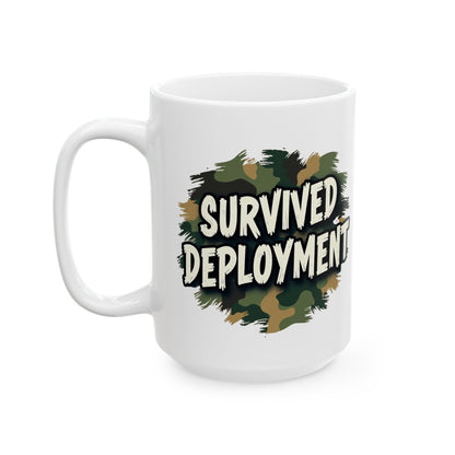 National Guard Survived Deployment Mug, Military Pride, Veteran Coffee Mug, Army National Guard Gift, Veteran Appreciation (11oz & 15oz)