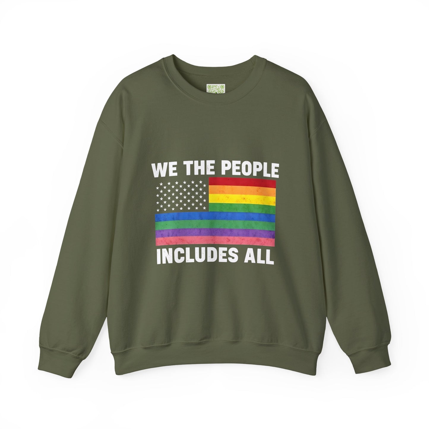 We the People Pride Includes All Crewneck, Inclusive Pride Sweatshirt, Pride 2025, Nonbinary Pride, Lesbian Shirt, LGBT Shirt, Pride Collection