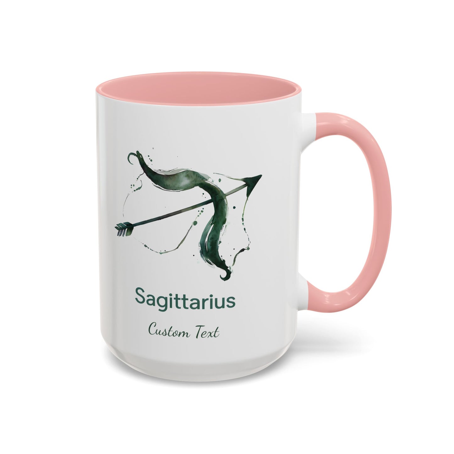 Personalized Sagittarius Accent Coffee Mug, Zodiac Mug, Astrology Mug, Custom Zodiac Gift, Birth Month, Sagittarius Zodiac Sign