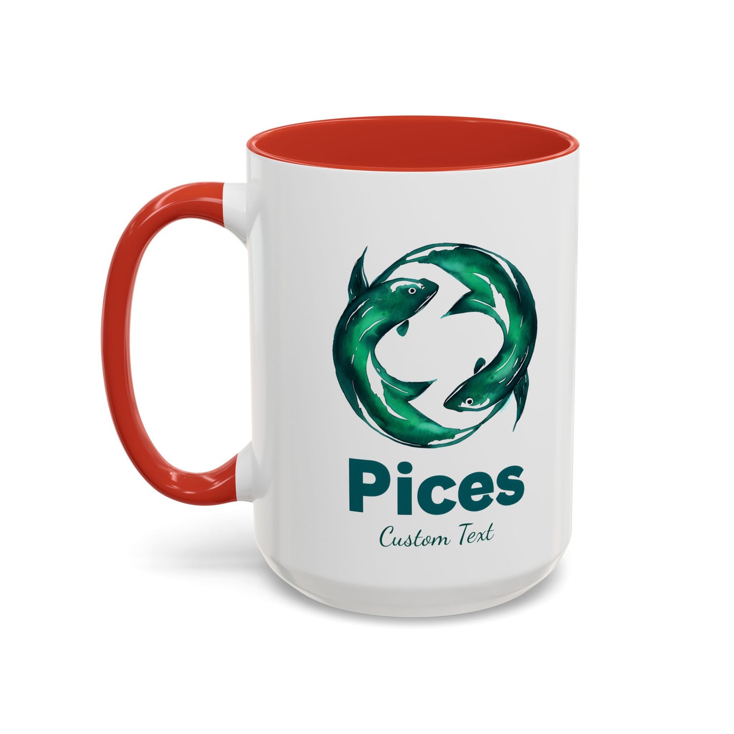 Personalized Pisces Accent Coffee Mug, Zodiac Mug, Astrology Mug, Zodiac Sign Mug, Custom Zodiac Gift, Pisces Birthday Gift