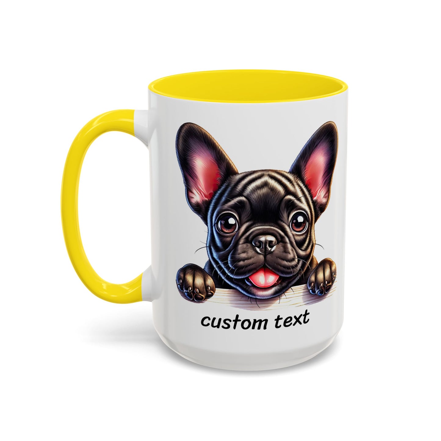 Funny Dog Lover French Bulldog Accent Mug - "Dog is Friendly, I am Not"