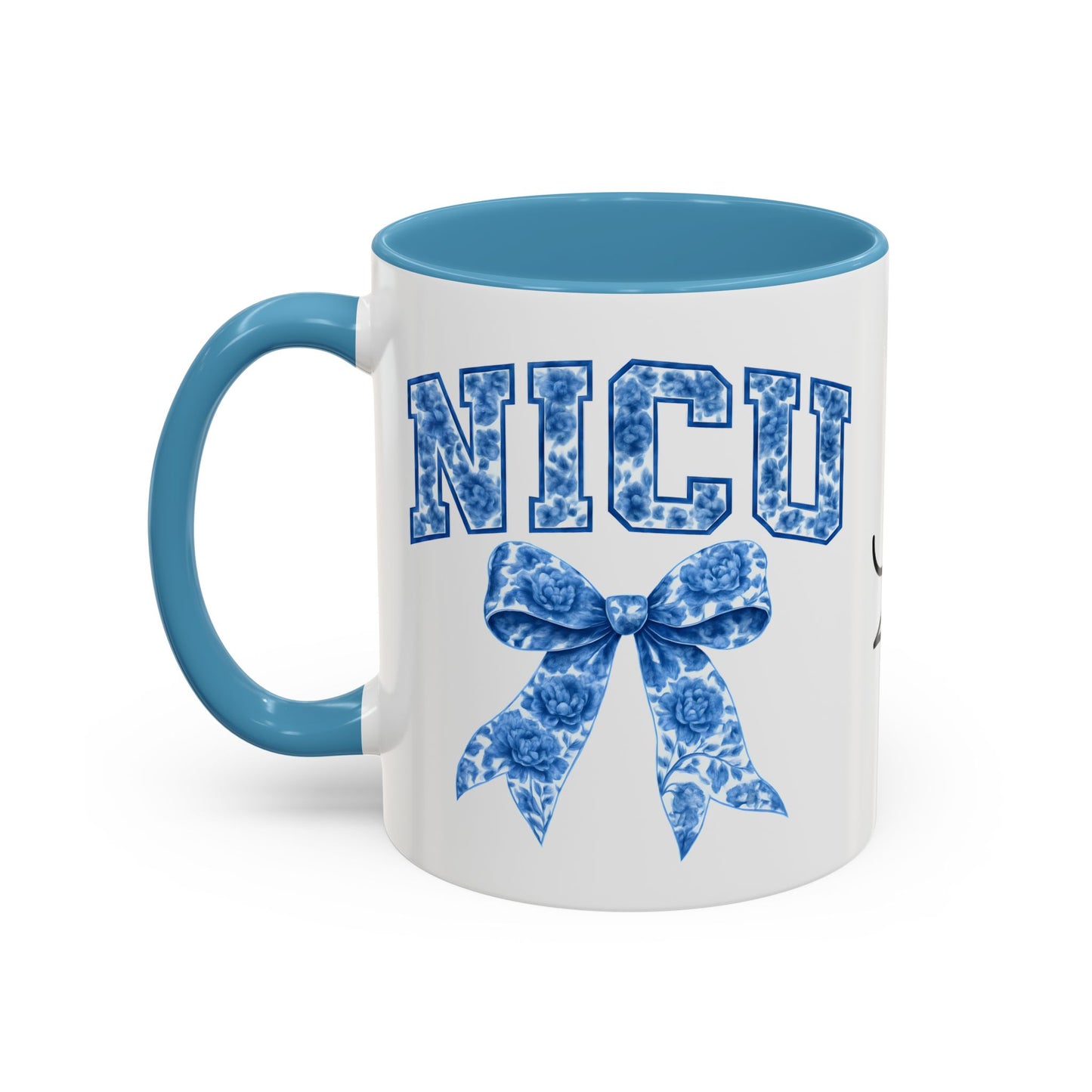 NICU Nurse Chinoiserie Accent Coffee Mug, Nurse Retirement Mug, NICU Nurse Mug, New Job Gift, Mug For NICU Nurse