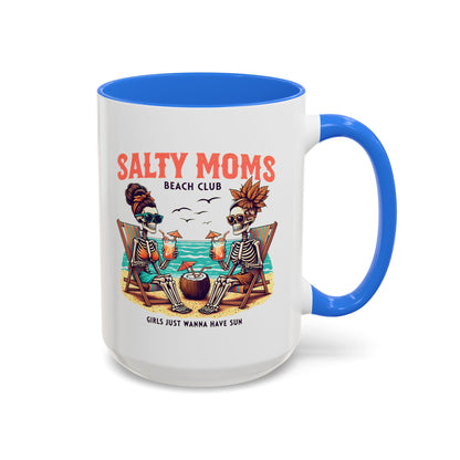 Bonus Mom Gift, Salty Moms Beach Club Mug, Salty Mug, Summer Mom Mug, Hot Mom Summer, Beach Club Mug, Stay Salty Mug, Beach Days