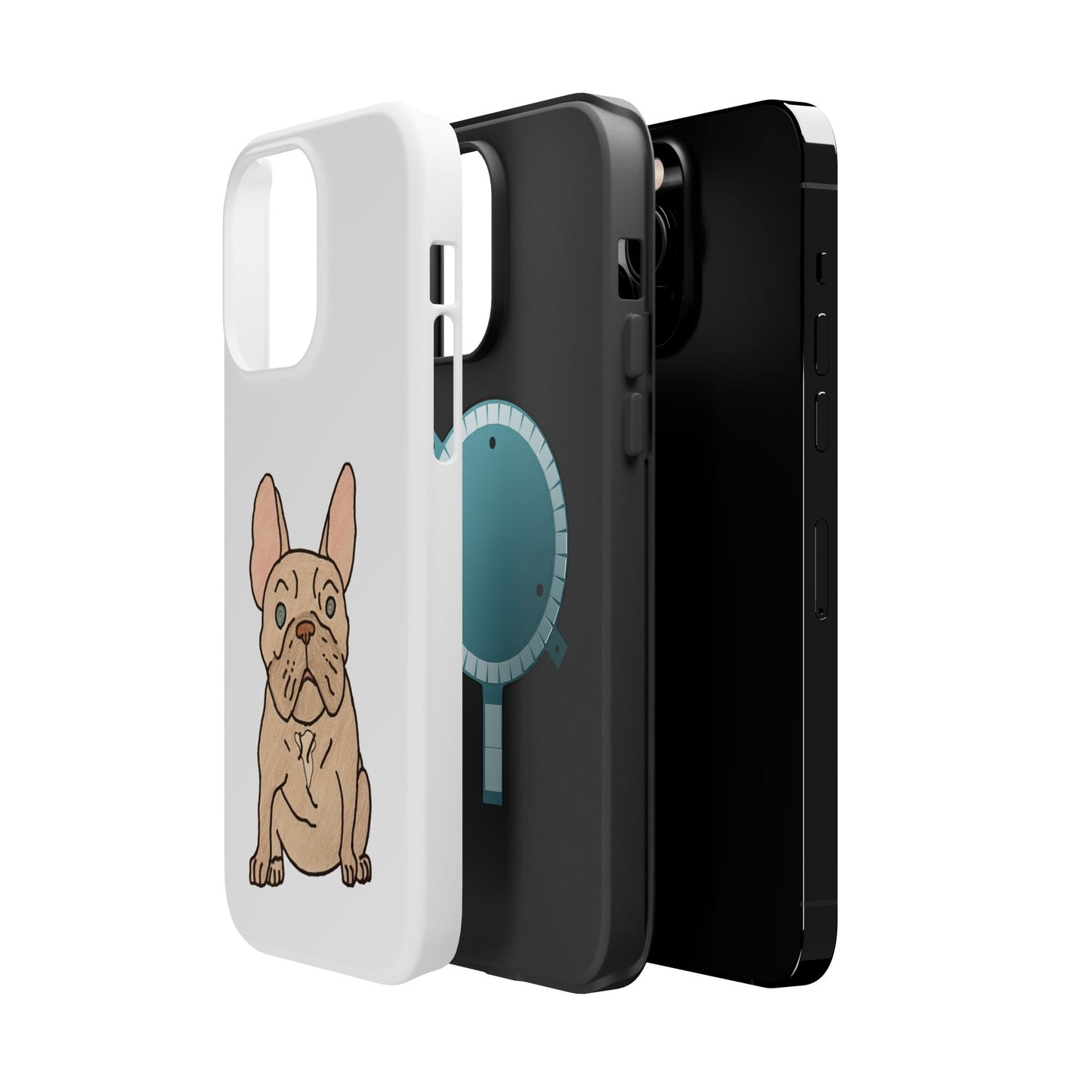 French Bulldog Magnetic Tough Case, Cute Pet Phone Cover, Dog Lover Gift, MagSafe Phone Protector, Unique Phone Accessory
