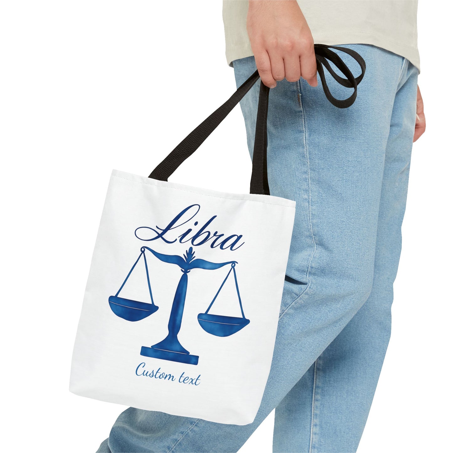 Libra Zodiac Personalized Tote Bag, Artistic Tote Bag, Astrology Lover Tote, Trendy Tote Bag, Unique Weekender Bag