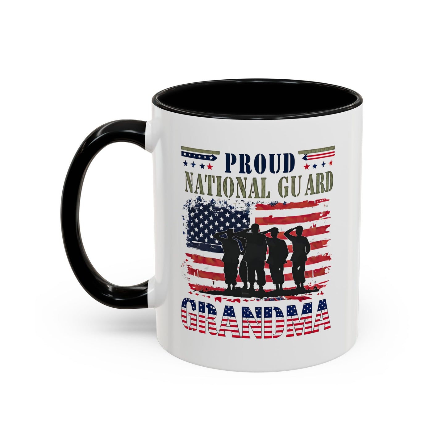 Patriotic National Guard Grandma Mug, Army National Guard, Gift for Heroes, Veteran Appreciation, Military Family Gift