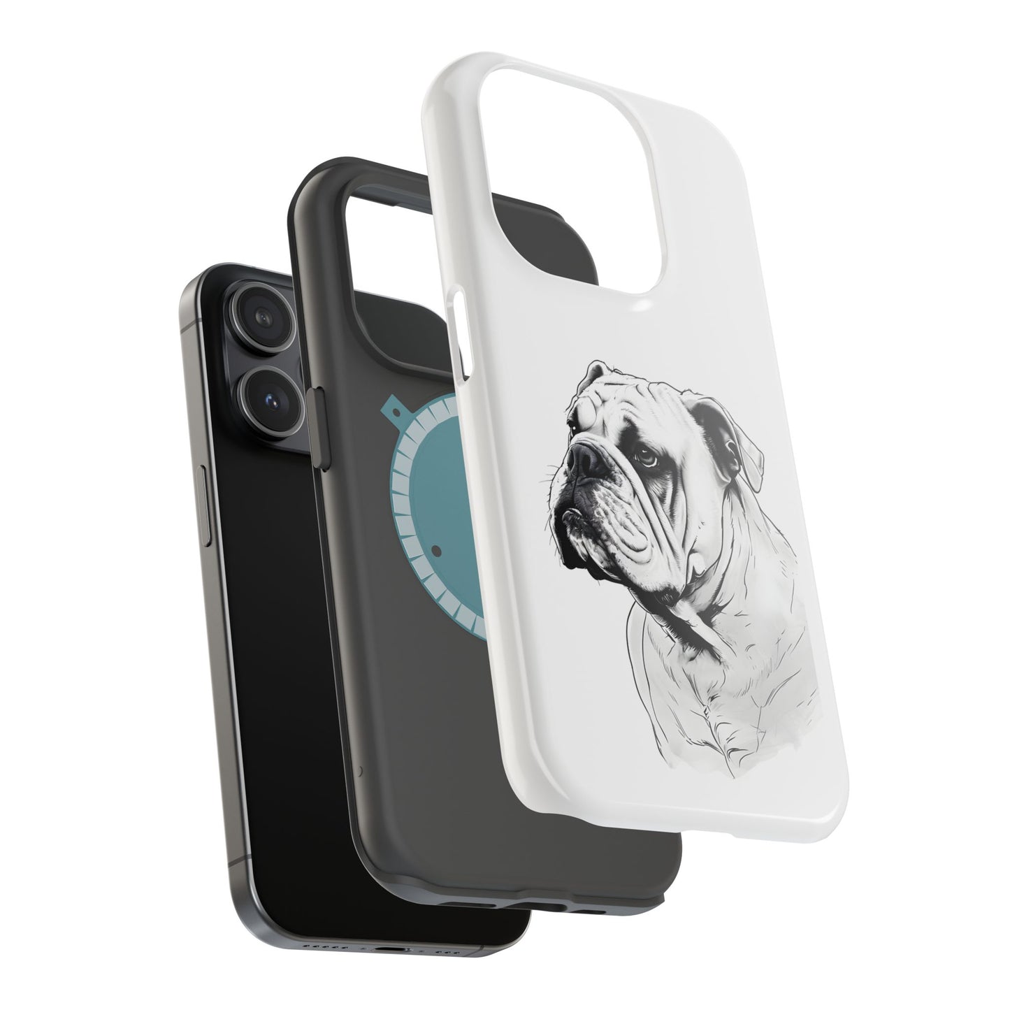 Bulldog Magnetic Tough Cases - Durable Phone Protection, Pet Lovers Gift, Animal Accessories, Unique Design, Personalized Tech