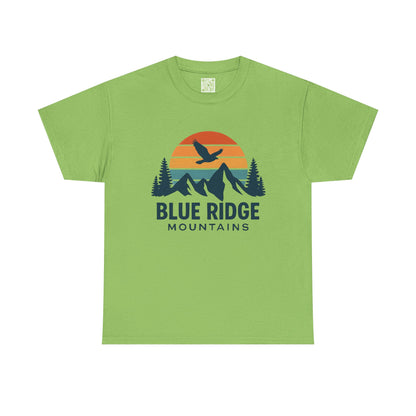Blue Ridge Parkway Unisex Heavy Cotton Tee, Nature Lover Shirt, Blue Ridge Mountains, North Carolina Shirt, Camping Gift