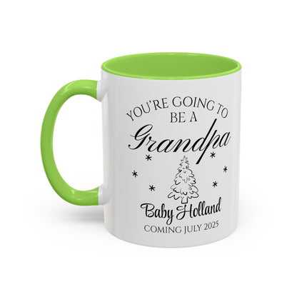 You’re Going to Be a Grandpa Mug, Pregnancy Announcement Coffee Cup, New Grandpa Gift, Baby Reveal Mug for Grandparents, Personalized Baby Announcement