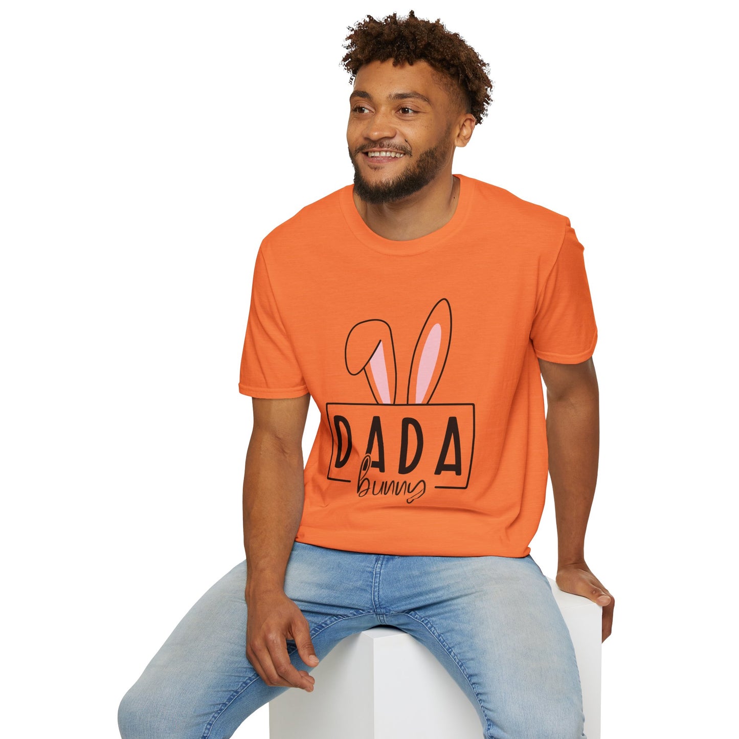 Dada Bunny Ears Unisex Softstyle T-Shirt - Cute Easter Apparel for Aunts