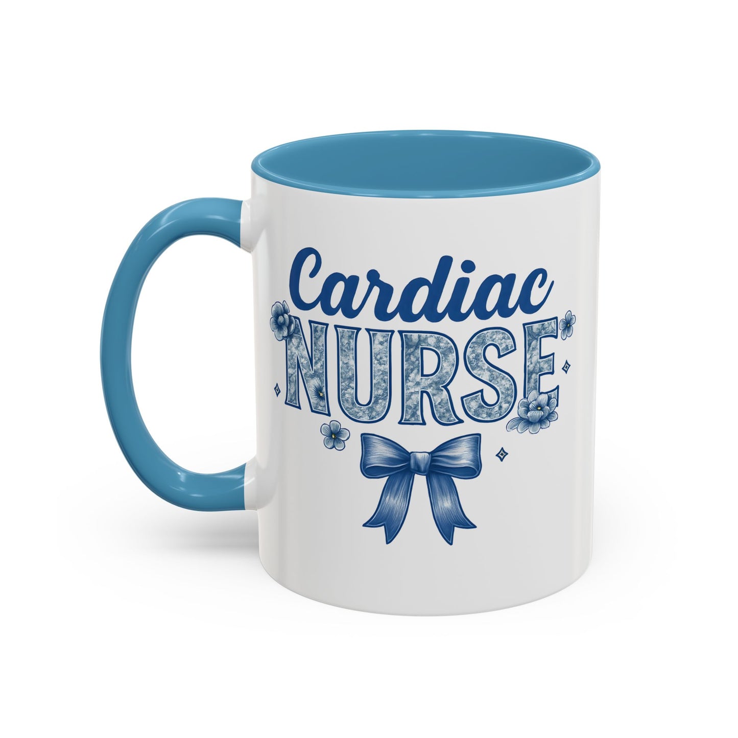 Chinoiserie Nurse Mug, Cardiac Nurse Mug, Cardiac ICU Mug, CVICU Nurse Mug, Cardiology Nurse Gift, Nurse Team Mug