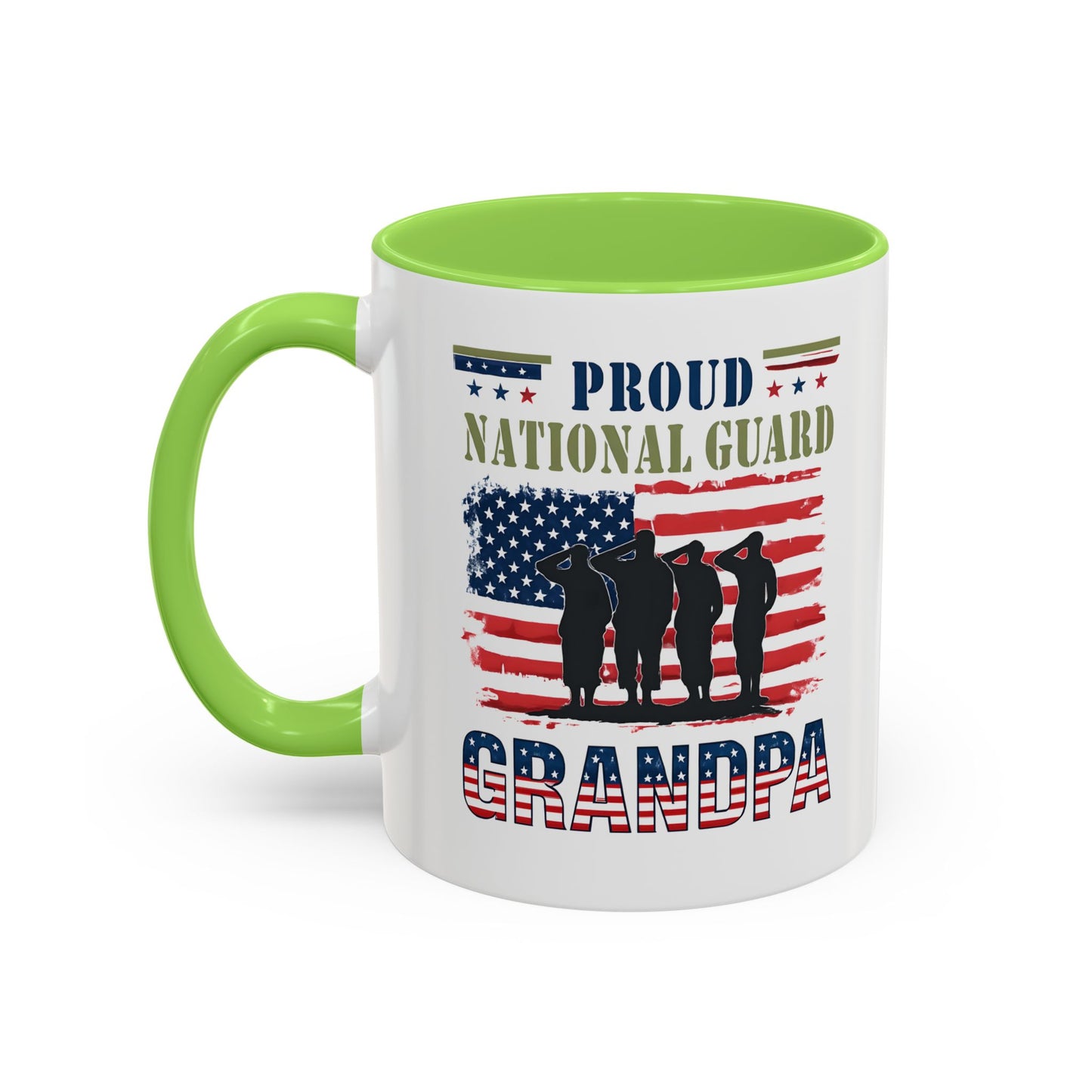 National Guard, Proud Grandpa Coffee Mug, Veteran Appreciation, Gift for Heroes, Military Family Gift