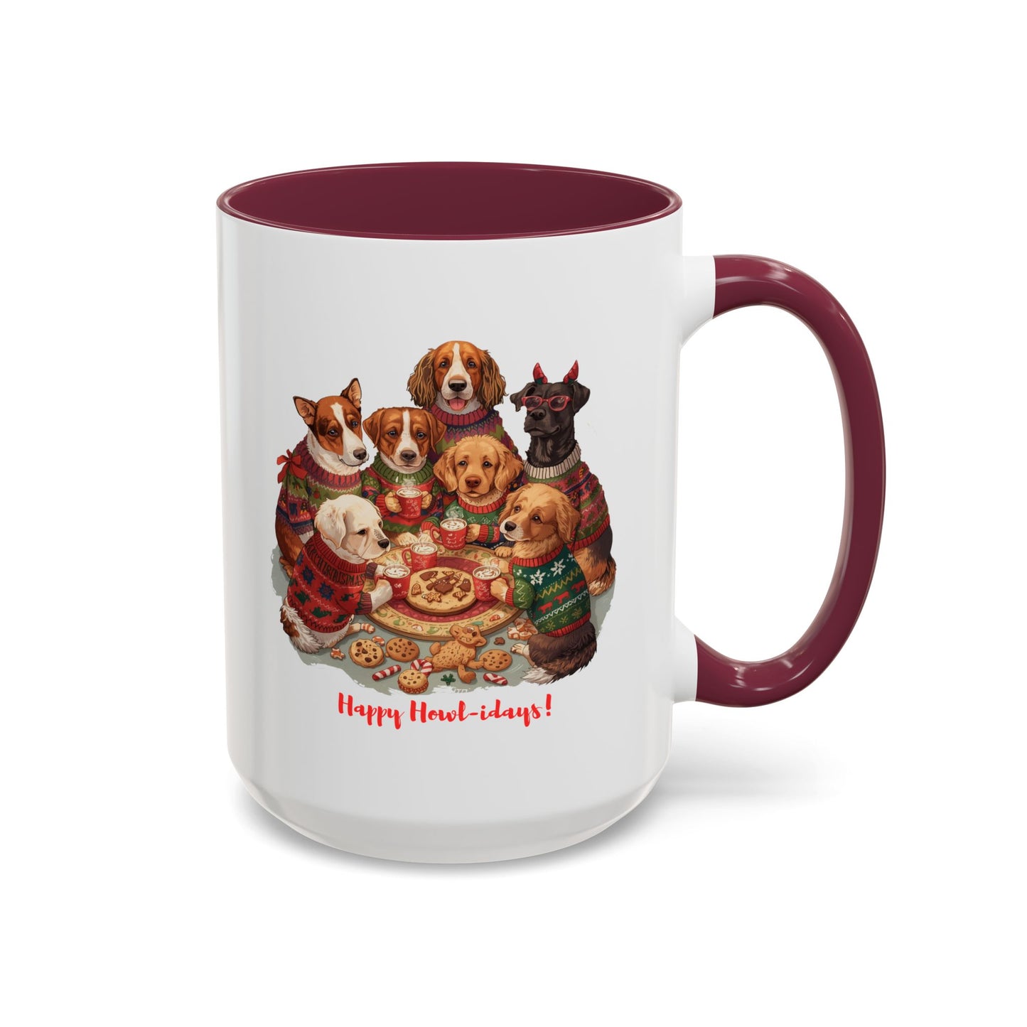 Dog Christmas Mug, Colorful Pet Lover Holiday Mug, Custom Dog Mug, Funny Christmas Dog, Christmas Squad, Merry Christmas Gift