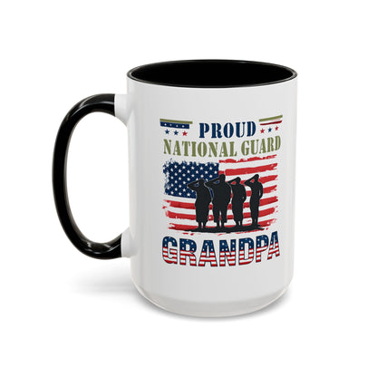 Proud National Guard Grandpa Coffee Mug, Army National Guard, Veteran Appreciation, Gift for Heroes, Military Family Gift