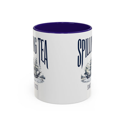 Spilling Tea Since 1773 Coffee Mug, Patriotic Coffee Mug, Funny Patriot Gift, American Freedom, Memorial Day