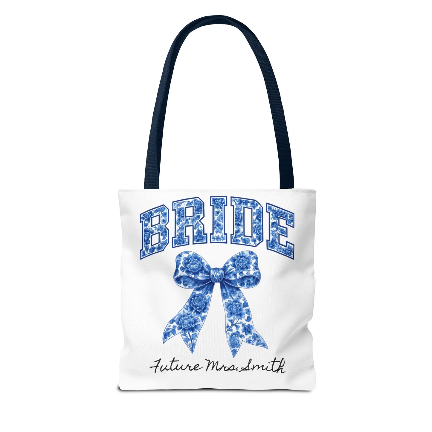 Bridal Tote Bag, Future Mrs. Smith Gift, Wedding Planning, Bride-to-Be Accessory, Personalized Bridal Shower Favor