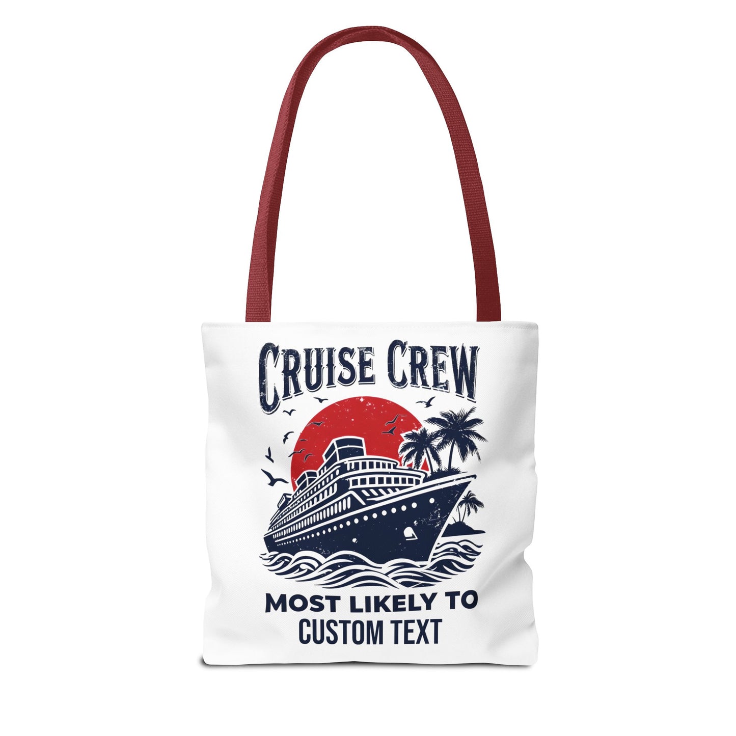 Cruise Crew Tote Bag, Most Likely To Design, Personalized Cruise Gift, Vacation Tote Bag, Family Cruise 2025, Friends Vacation