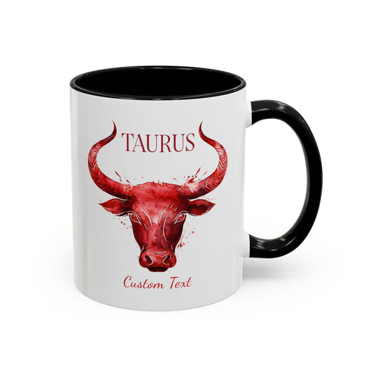 Personalized Taurus Coffee Mug, Zodiac Mug, Astrology Mug, Taurus Zodiac Gift, Custom Zodiac Gift, Birth Month Cup