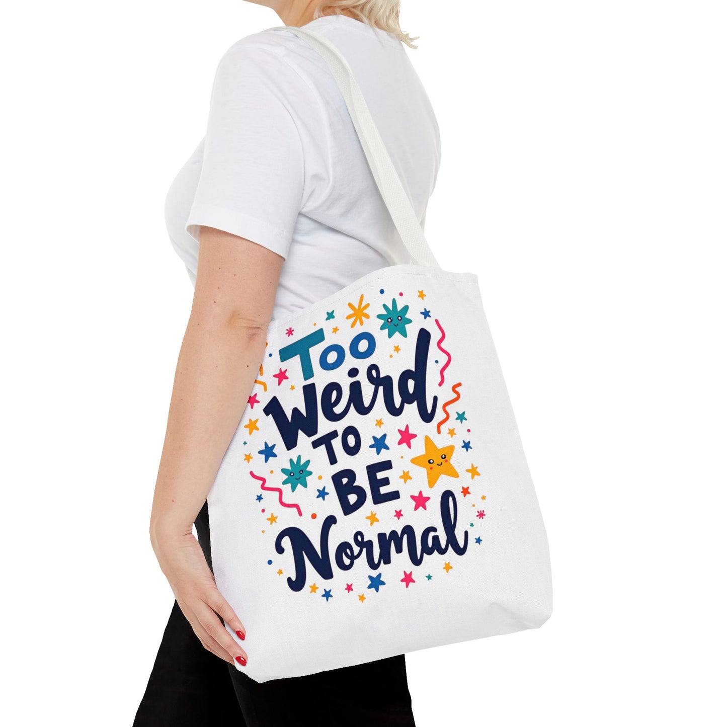 Enneagram Type 4 Tote Bag, To Weird to Be Normal, Personality Test, Enneagram Four, Self Growth Accessories