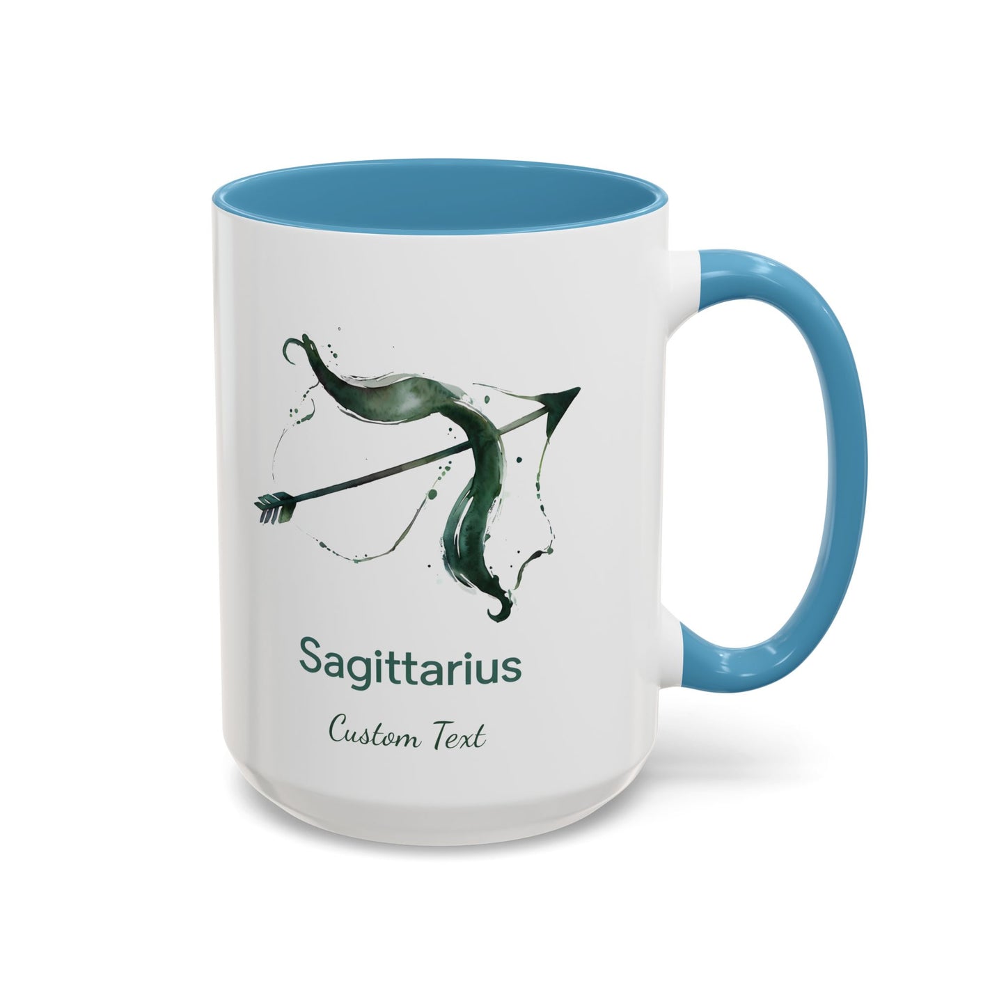 Personalized Sagittarius Accent Coffee Mug, Zodiac Mug, Astrology Mug, Custom Zodiac Gift, Birth Month, Sagittarius Zodiac Sign