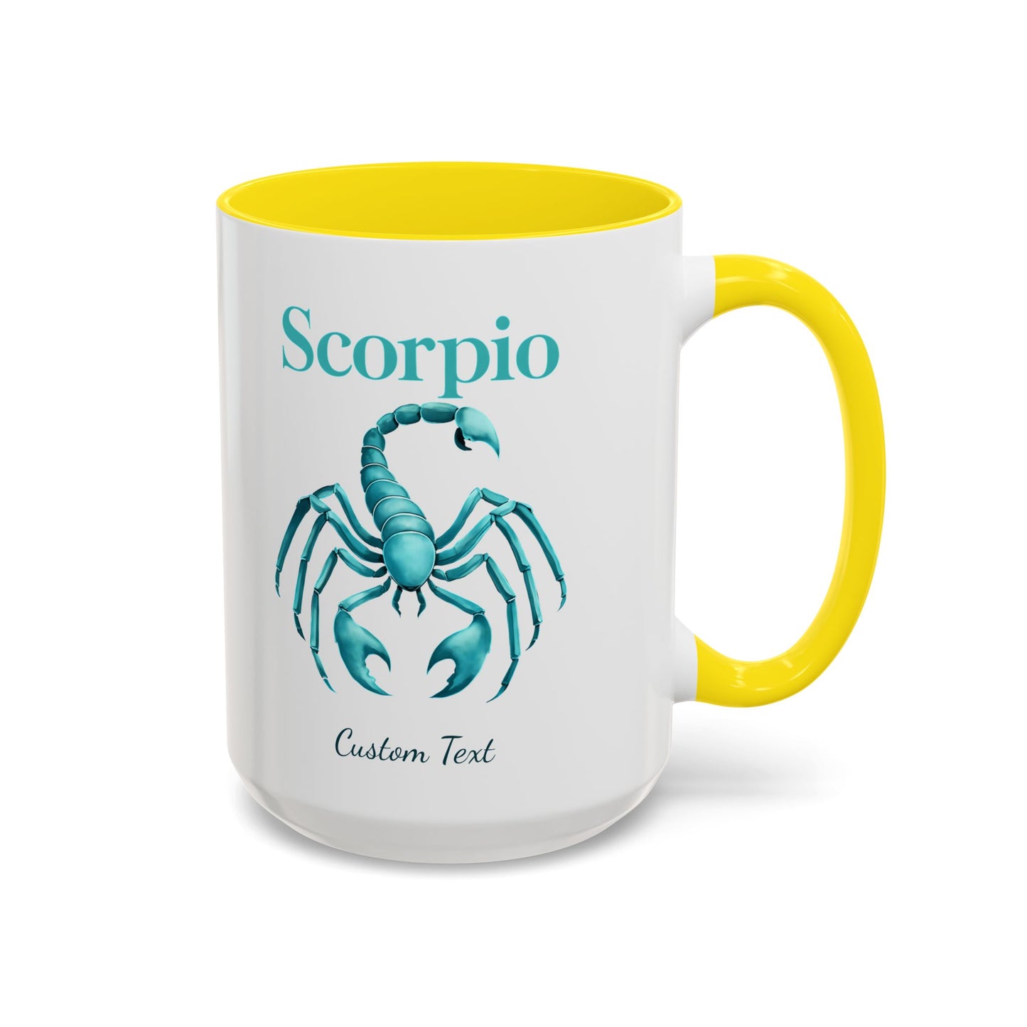 Personalized Scorpio Zodiac Accent Coffee Mug, Astrology Mug, Zodiac Sign Gift, Custom Scorpio Birthday Gift