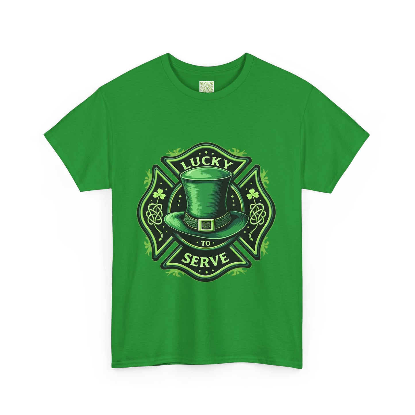 Firefighting Lucky to Serve Tee, Firefighter Gift, Shamrock Tee, St Patrick's Firefighter Day Tee, Fireman Shirt, Firemen Gift