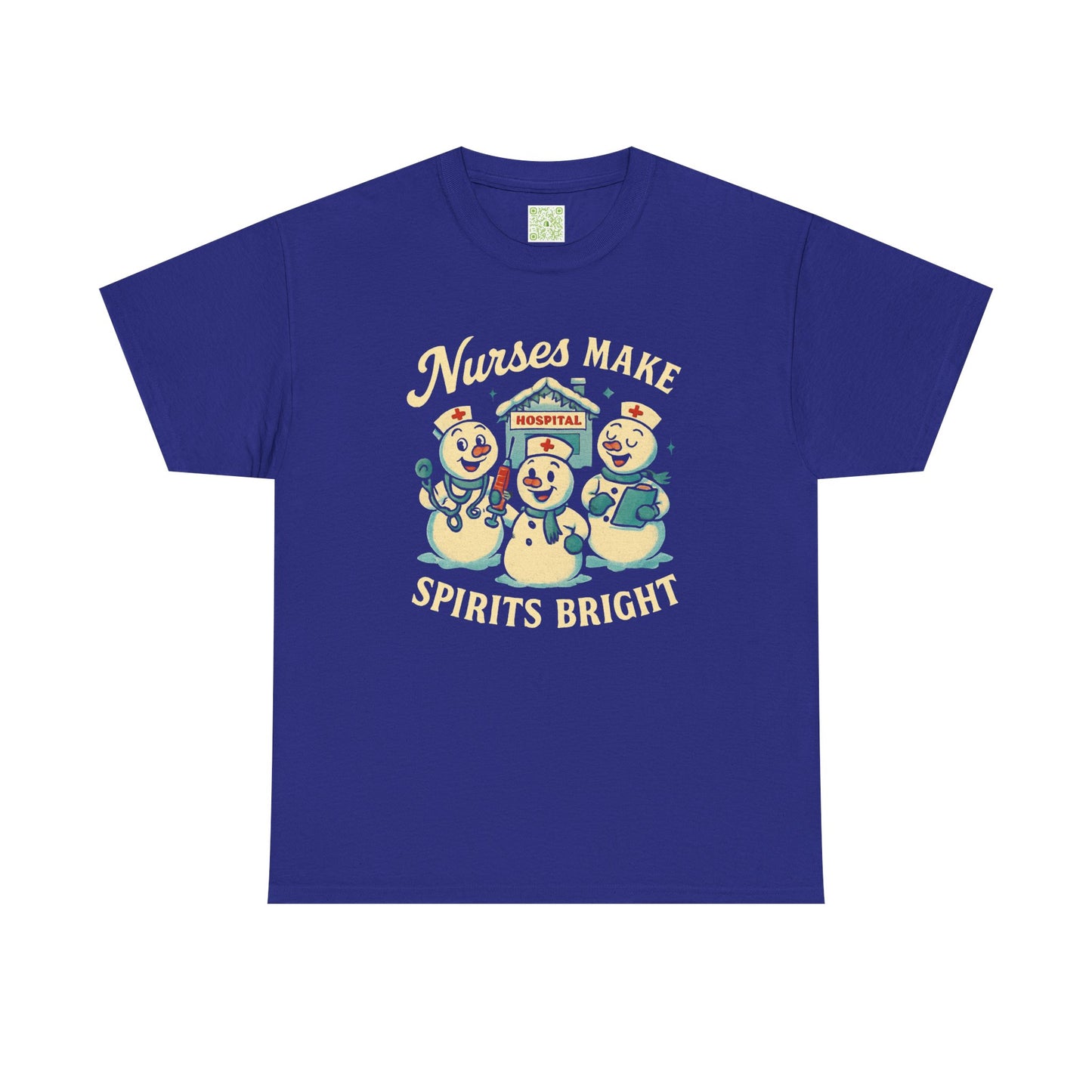 Nurses Make Spirits Bright Tee, Christmas Nurse Shirt, Nurse Holiday, Snowman Tshirt, Gift For Nurse, Nursing Christmas