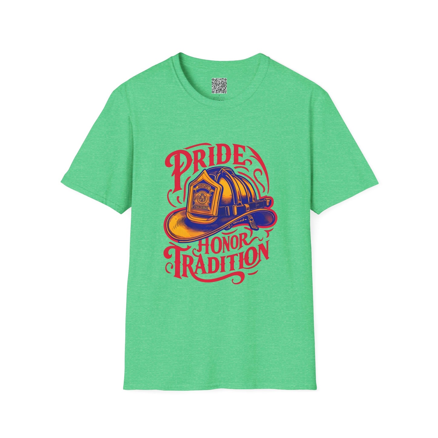 Firefighter Pride T-Shirt, Honor Tradition Tee, Unisex Softstyle Shirt, First Responder Gift, Fire Department Apparel