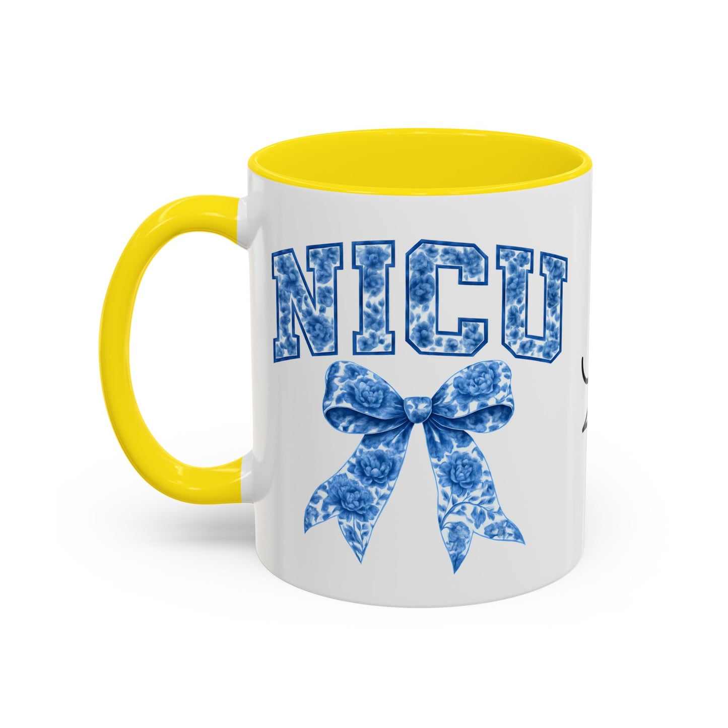 NICU Nurse Chinoiserie Accent Coffee Mug, Nurse Retirement Mug, NICU Nurse Mug, New Job Gift, Mug For NICU Nurse