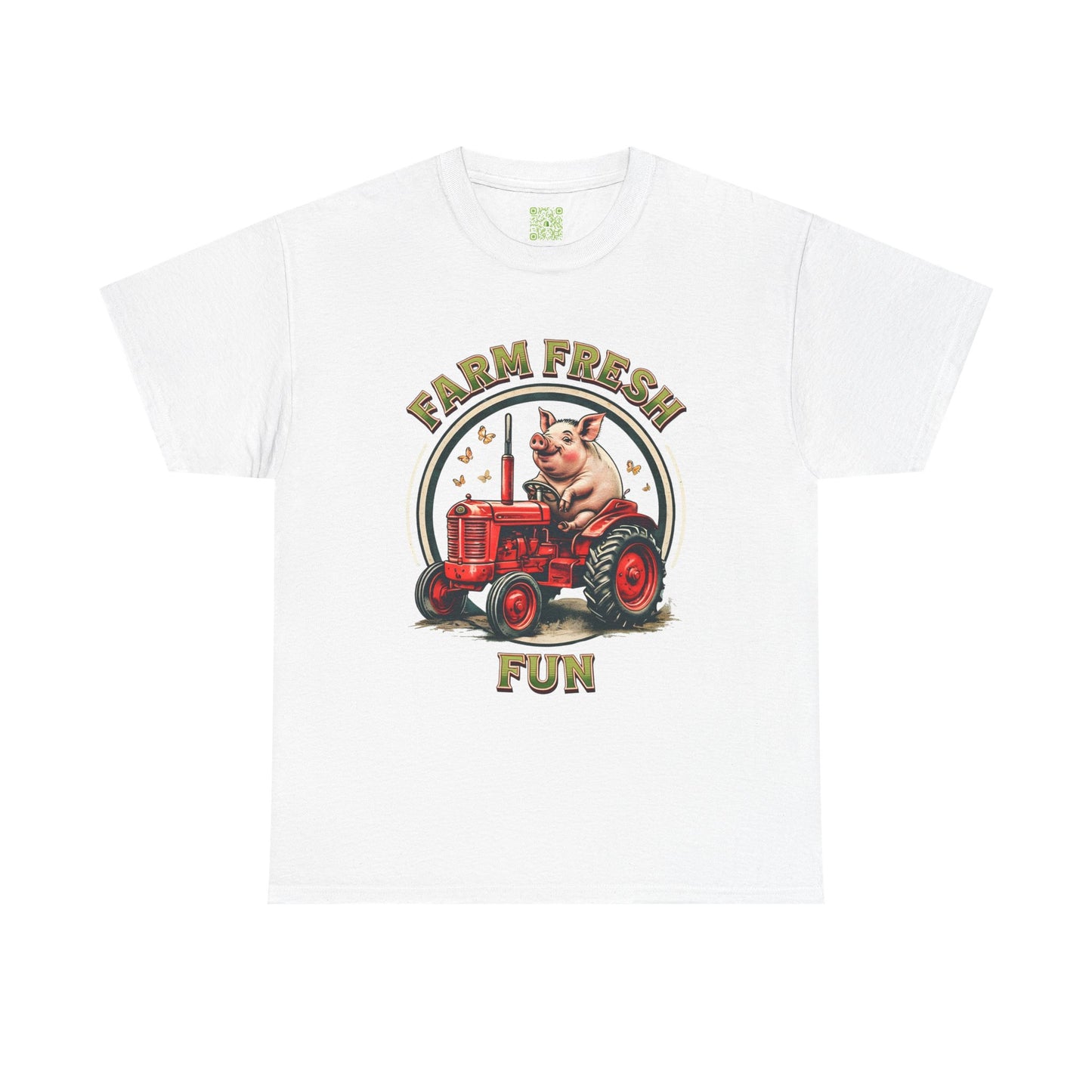 Potbelly Pig Farm Fresh Fun T-Shirt, Vintage Farmhouse Tee, Retro Pig Tractor Shirt, Animal Lover Gift, Country Life Apparel