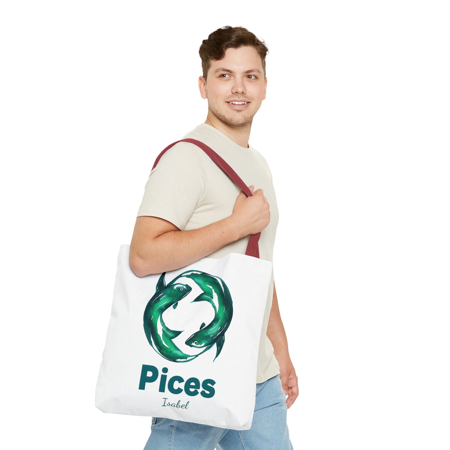 Pices Zodiac Personalized Tote Bag - Astrology Inspired, Gift for Taurus, Festival Tote, Astrology Lover's Bag, Horoscope Gift