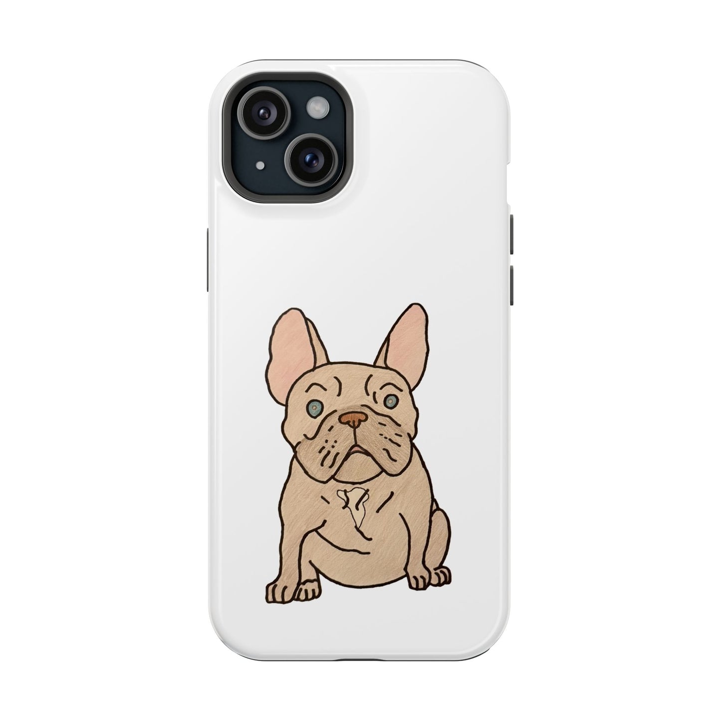 French Bulldog Magnetic Tough Case, Cute Pet Phone Cover, Dog Lover Gift, MagSafe Phone Protector, Unique Phone Accessory