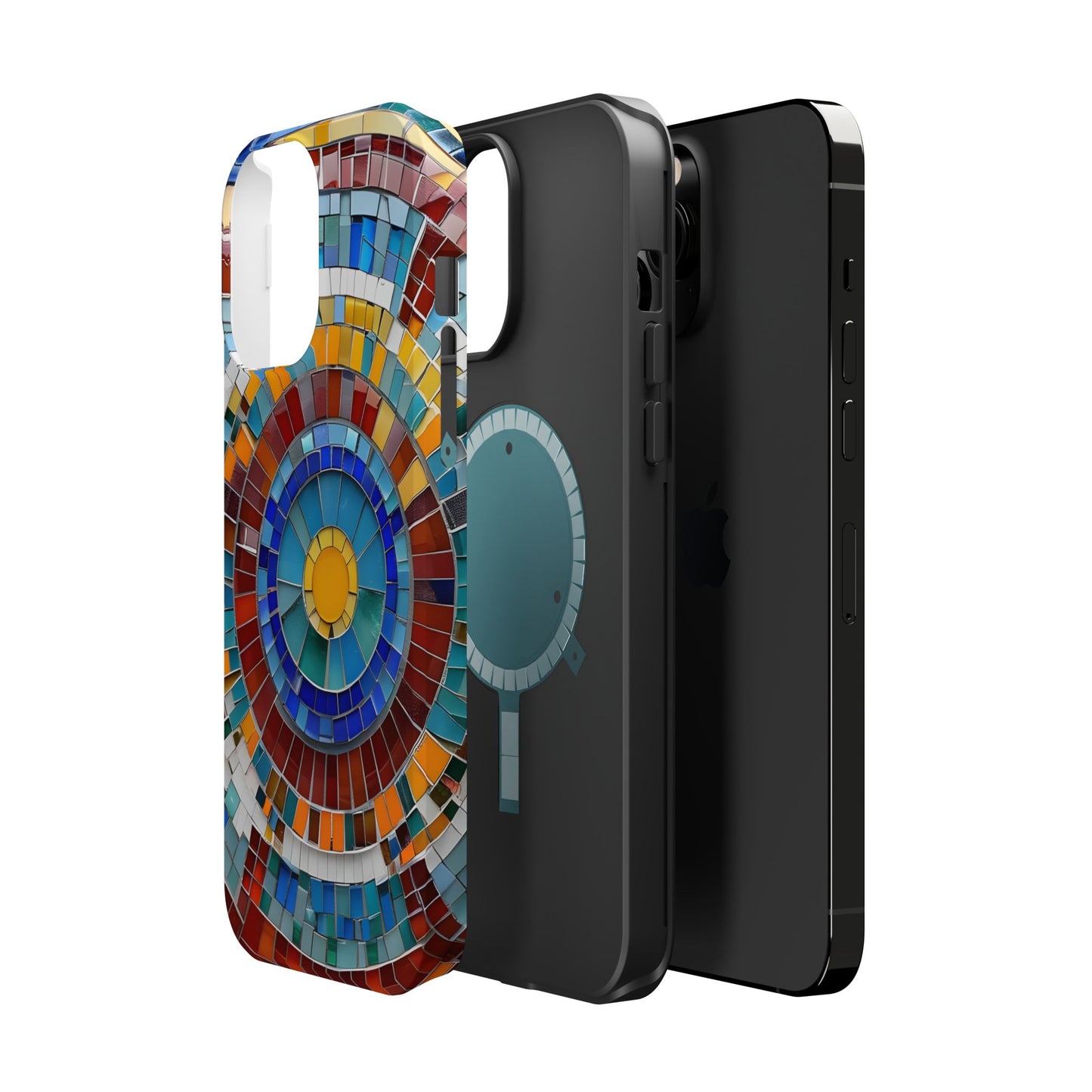 Vibrant Mosaic  iPhone Case - Colorful iPhone Cover, Unique Phone Accessory, MegSafe iPhone cover