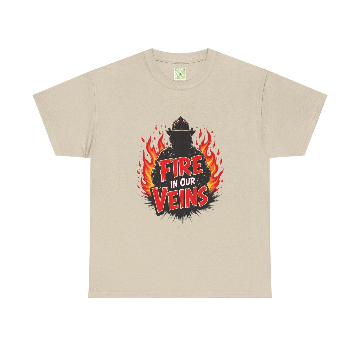 Firefighter Fire in Our Veins TShirt, Firefighter Gift, Firefighting Tee, Thin Red Line, Fireman T-Shirt, Fire Fighting