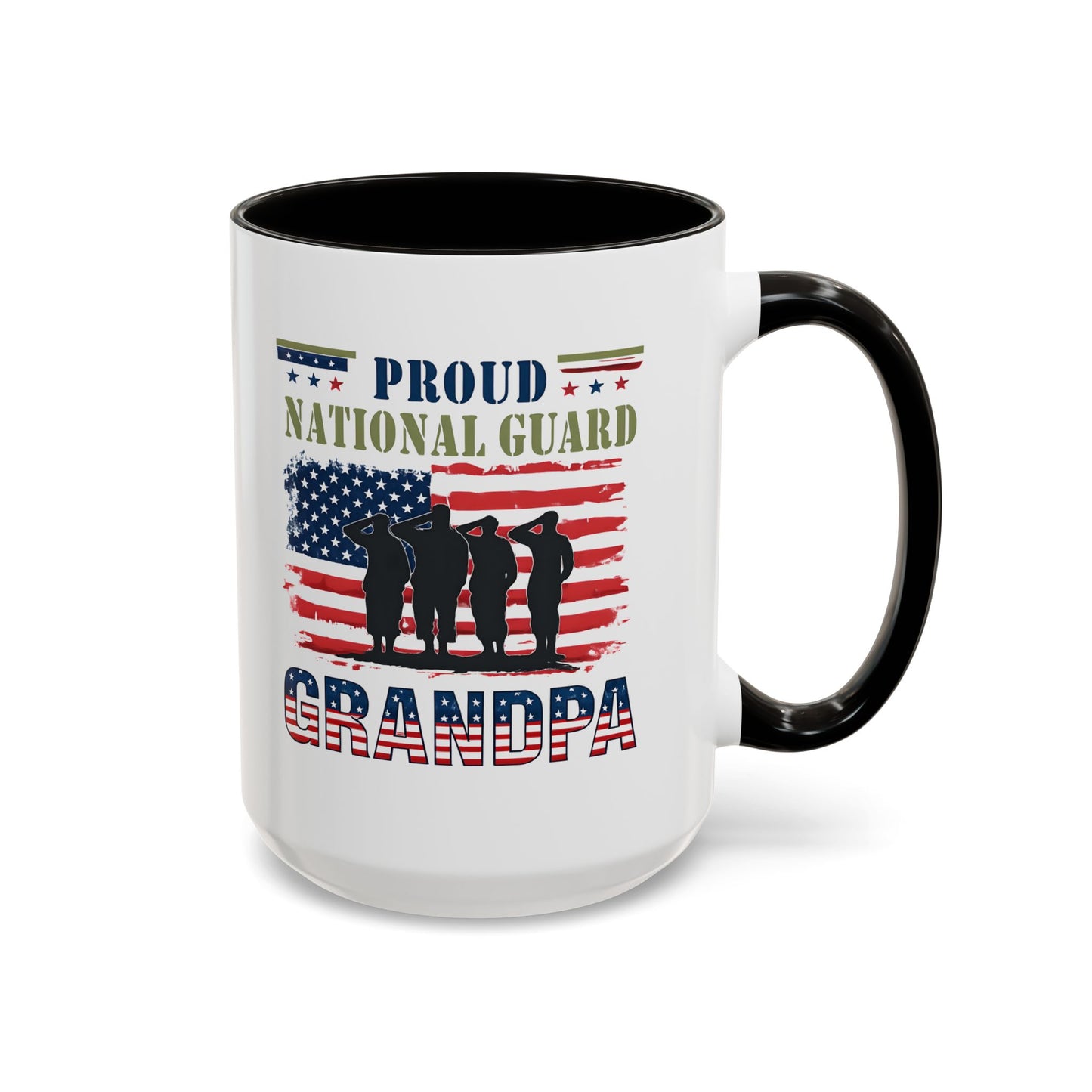 National Guard, Proud Grandpa Coffee Mug, Veteran Appreciation, Gift for Heroes, Military Family Gift
