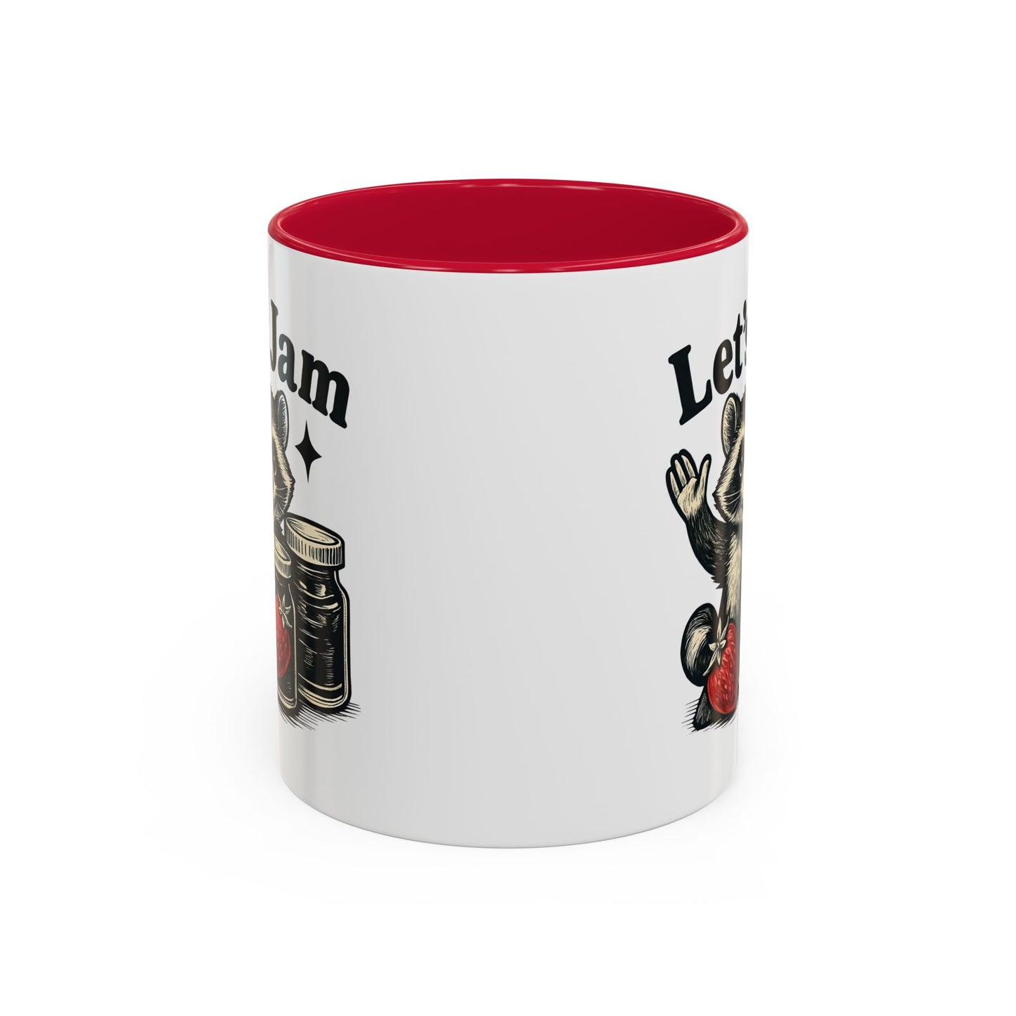 Racoon Mug, Racoon Gifts, Let's Jam Coffee Mug, Strawberry Mug, Cute Summer Mug, Raccoon Strawberry Mug, Funny Raccoon Mug, Trending Now